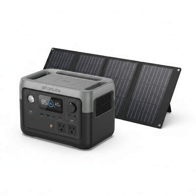 Portable Power Station Built for Outdoor Adventures, 245Wh LiFePO4 Battery, 300W Output, 60W Solar Panel