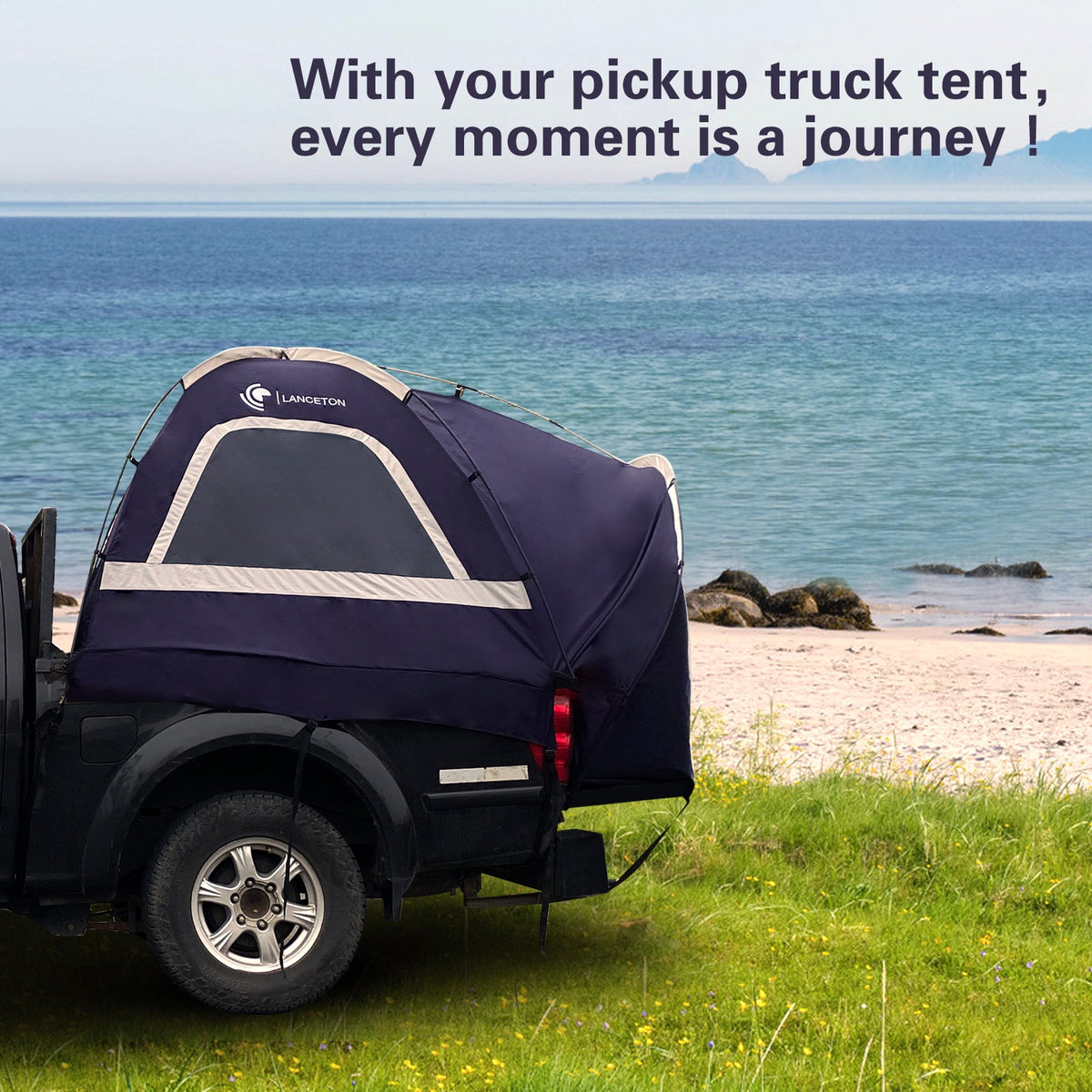 Lanceton Pickup Truck Tent for 5.5-6.5 ft Beds