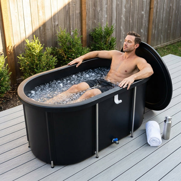 Cold Plunge Tub Designed for Recovery, 140+ Gallon Capacity, Seven-Layer Insulated Walls, Aluminum Support