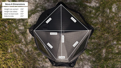 Nova 4 Sauna Tent Premium Package (4-person)