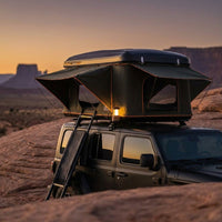 Rooftop Tent Hard Shell, Great View and Ventilation Tent for 2 Person Camping, Waterproof Uv-Resistant Blackout Privacy 4 Season Tent for Truck, Jeep, SUV, Van, Trailer - Orion 1 — Studio Shot