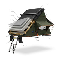 Rooftop Tent Hard Shell, Great View and Ventilation Tent for 2 Person Camping, Waterproof Uv-Resistant Blackout Privacy 4 Season Tent for Truck, Jeep, SUV, Van, Trailer - Orion 1 — How It Works