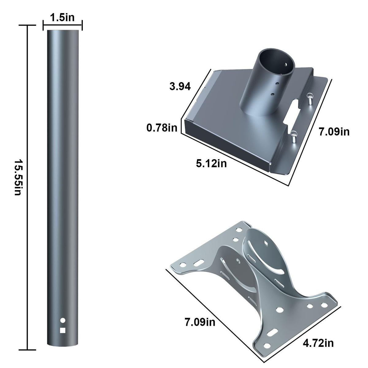 Adjustable Roof Wall Mount Kit V4 for Starlink Gen3