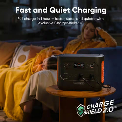 2000W/4000W Peak Output Push Button Start Battery Generator Portable Power Station Explorer 1500 V2, Outdoors and Home